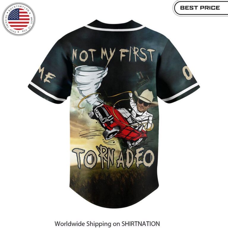 Not My First Tornadeo Twisters CUSTOM Baseball Jersey Lightweight