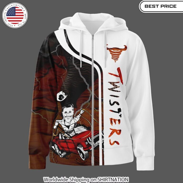 Not My First Tornado Twisters Zip Hoodie Unique Tornado Design 