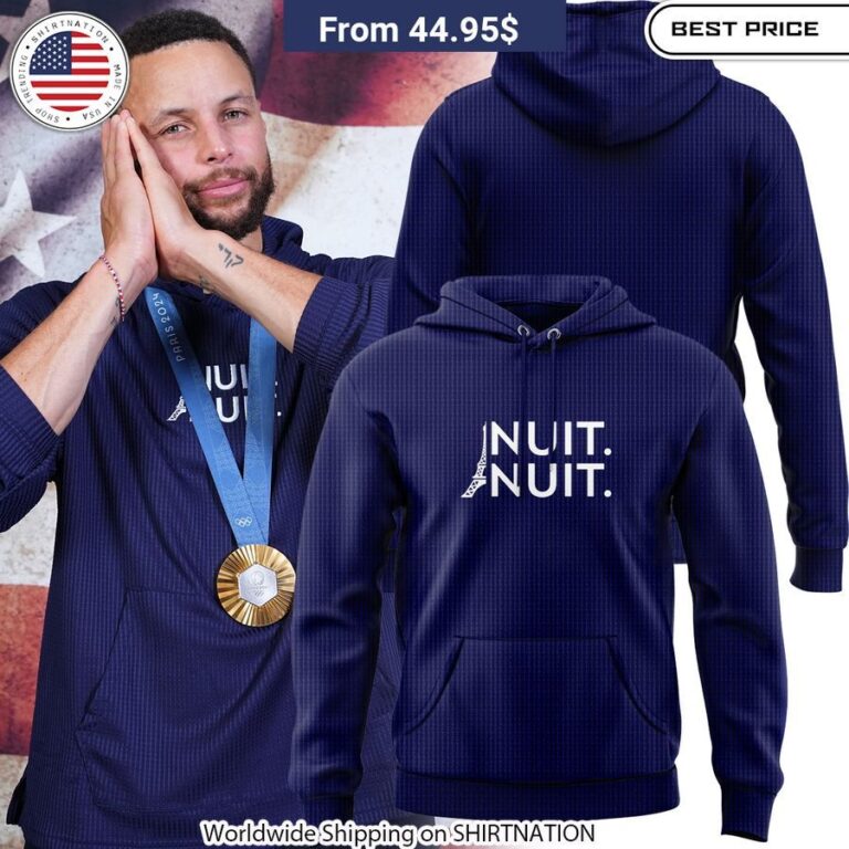 Nuit Nuit USA Basketball Hoodie USA Basketball Fan