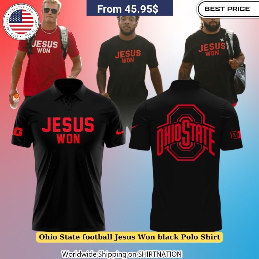 ohio state football jesus won black polo shirt 2 378.jpg