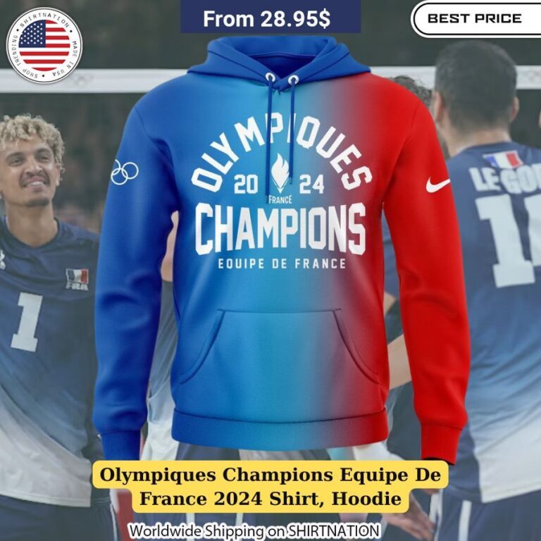 Olympiques Champions Equipe De France 2024 Shirt, Hoodie French pride