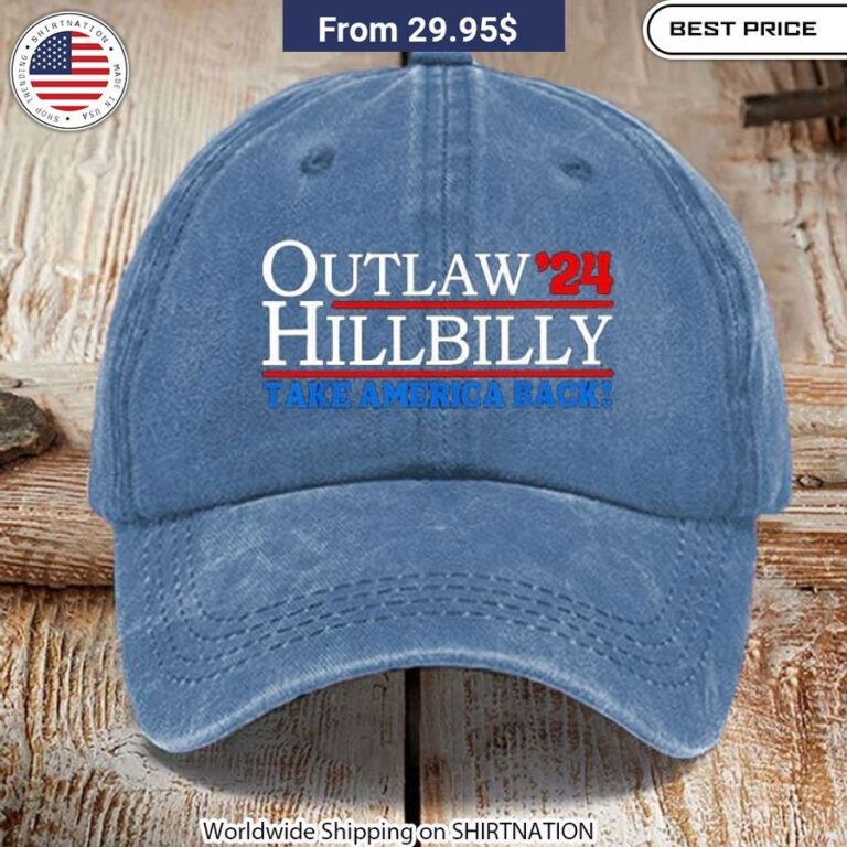 Outlaw'24 Hillbilly Take America Back Cap Blue-collar style