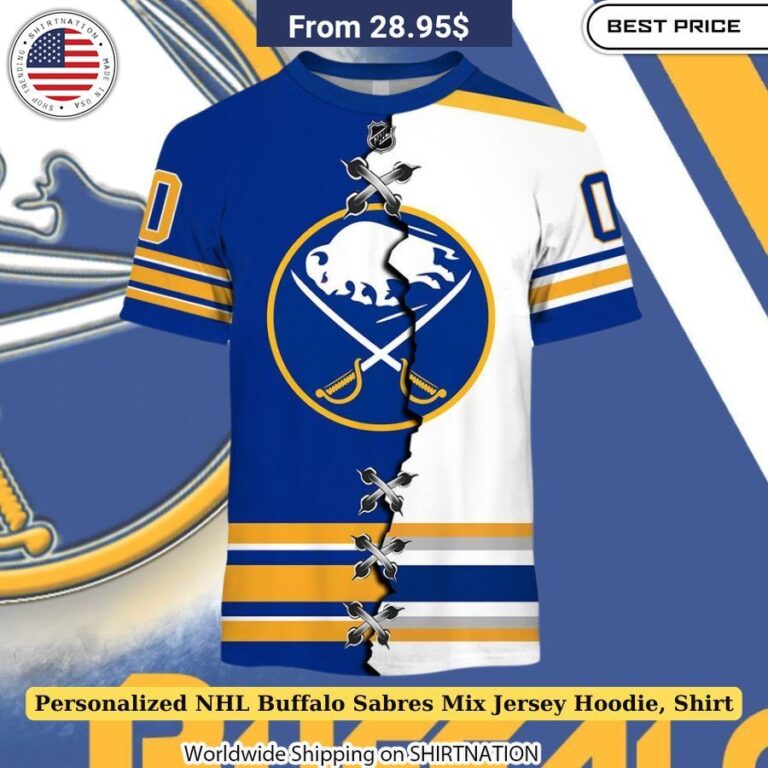 Personalized NHL Buffalo Sabres Mix Jersey Hoodie, Shirt Sabres hockey merchandise