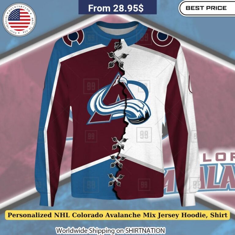 Personalized NHL Colorado Avalanche Mix Jersey Hoodie, Shirt Stylish Avalanche game day attire