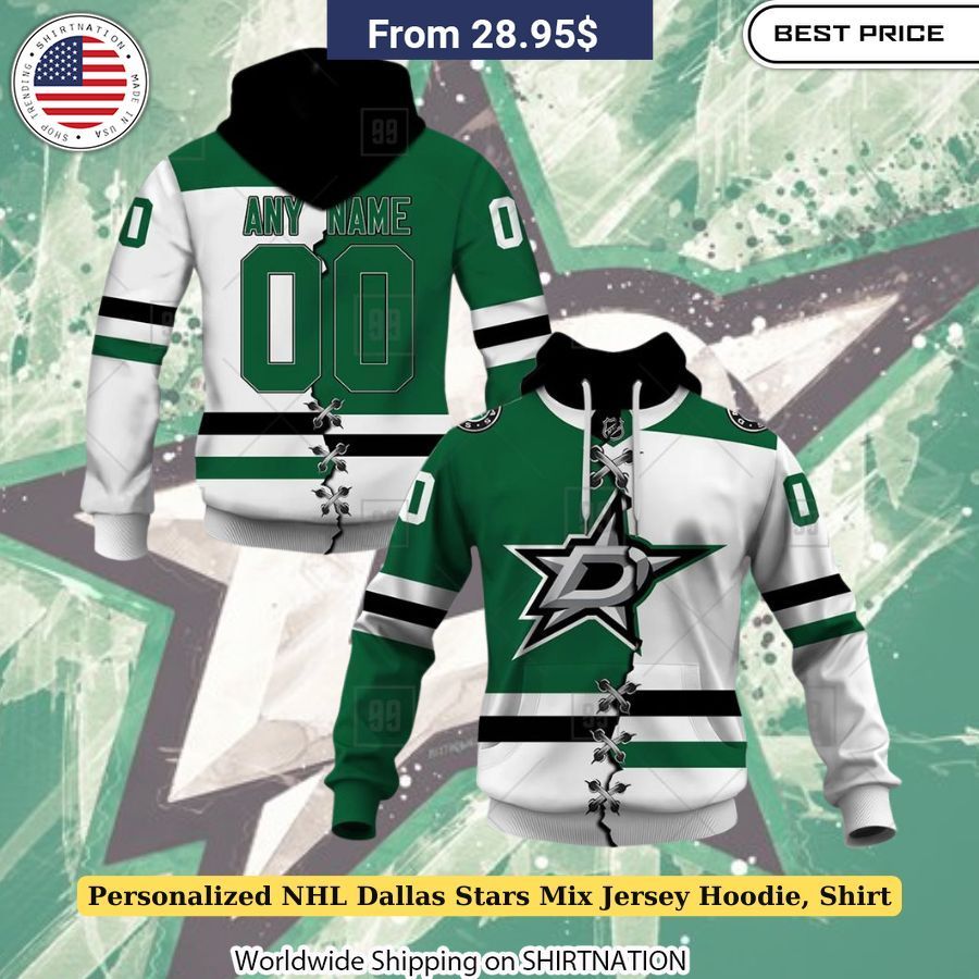 Personalized NHL Dallas Stars Mix Jersey Hoodie, Shirt Comfortable Stars fan clothing