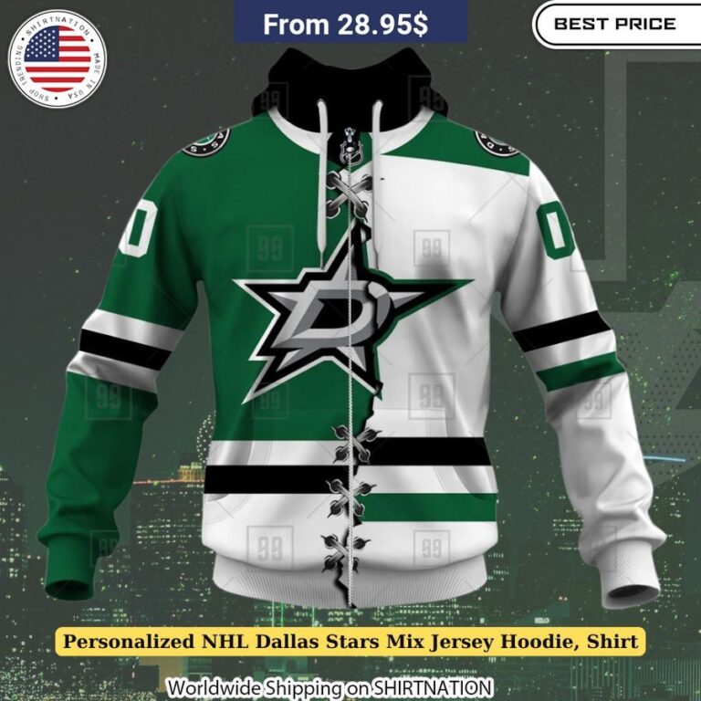 Personalized NHL Dallas Stars Mix Jersey Hoodie, Shirt Show your Stars team pride