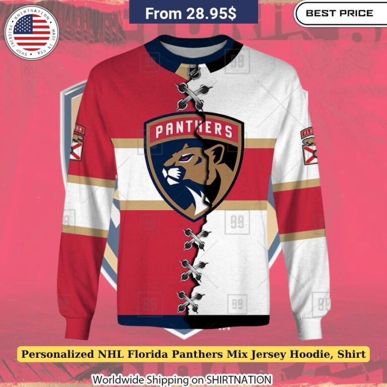 Personalized NHL Florida Panthers Mix Jersey Hoodie, Shirt Gift for Panthers fans