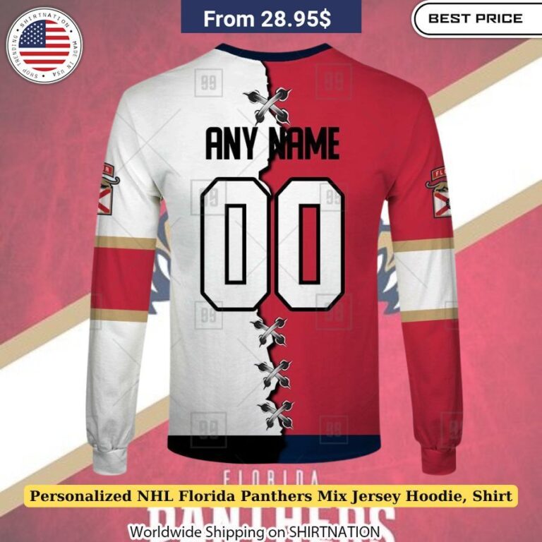 Personalized NHL Florida Panthers Mix Jersey Hoodie, Shirt NHL team spirit wear