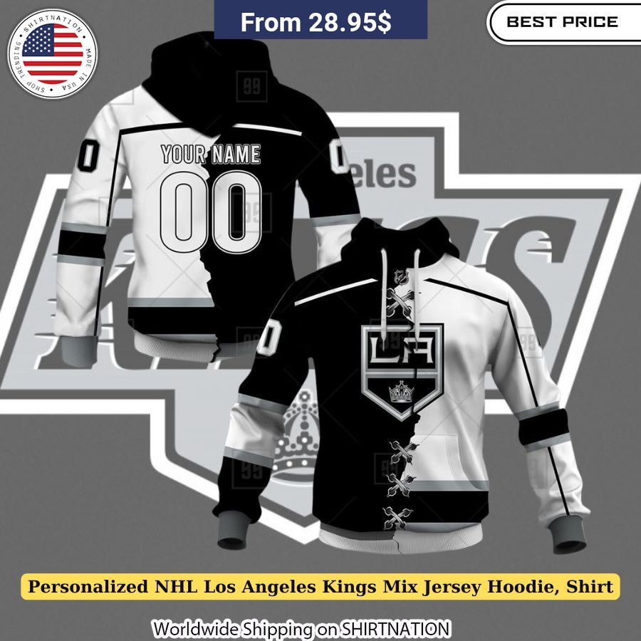 Personalized NHL Los Angeles Kings Mix Jersey Hoodie, Shirt Personalized hockey hoodie