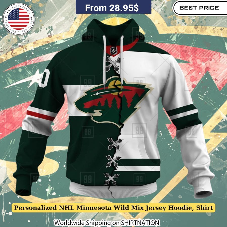 Personalized NHL Minnesota Wild Mix Jersey Hoodie, Shirt Casual fan shirt