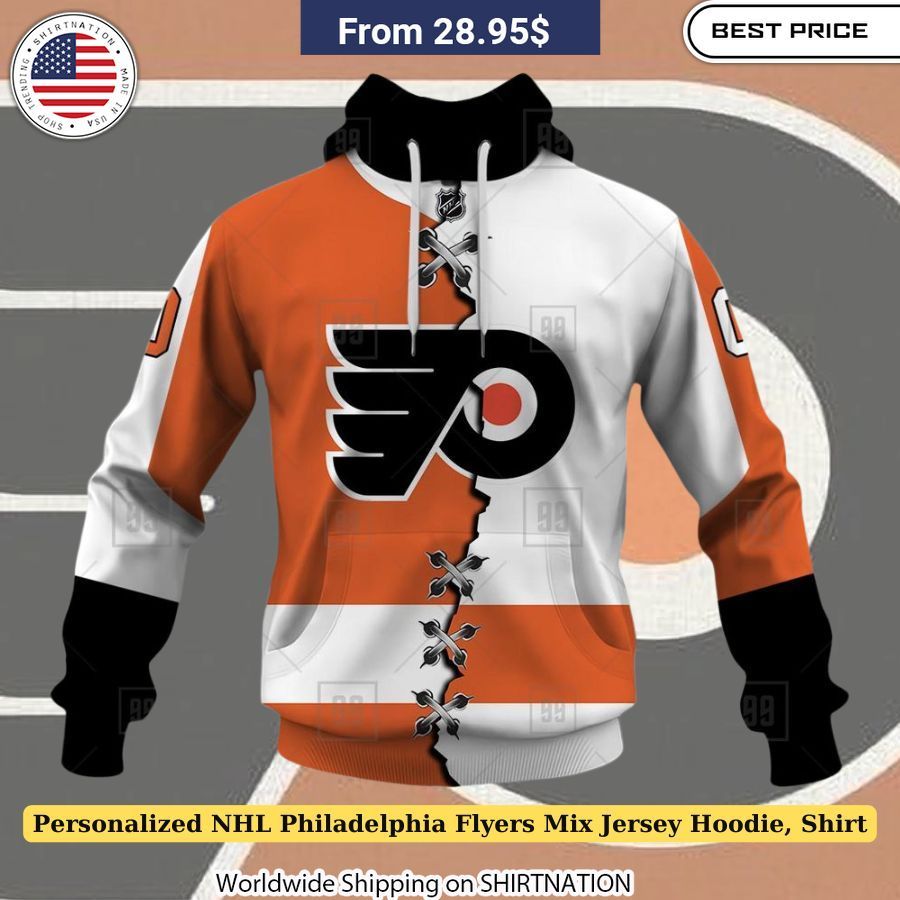 Personalized NHL Philadelphia Flyers Mix Jersey Hoodie, Shirt Sizzling