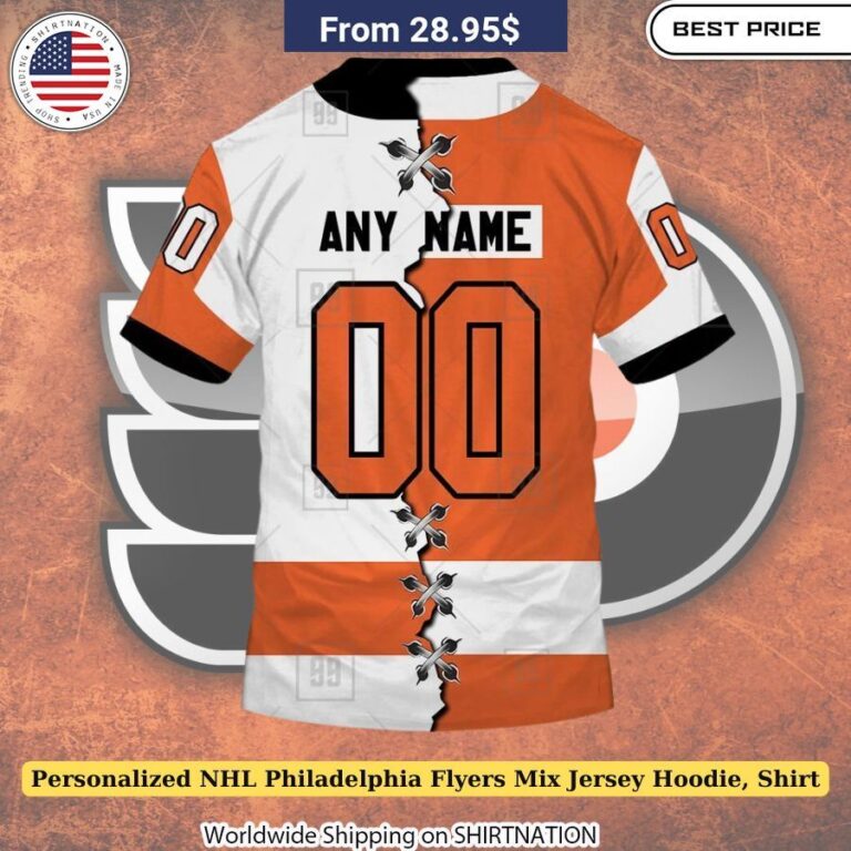 Personalized NHL Philadelphia Flyers Mix Jersey Hoodie, Shirt Flyers supporter hoodie and shirt