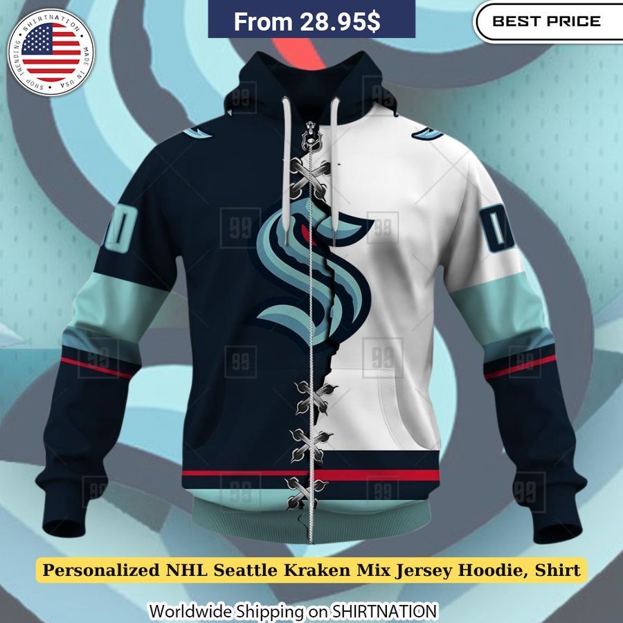 Personalized NHL Seattle Kraken Mix Jersey Hoodie, Shirt My friends!