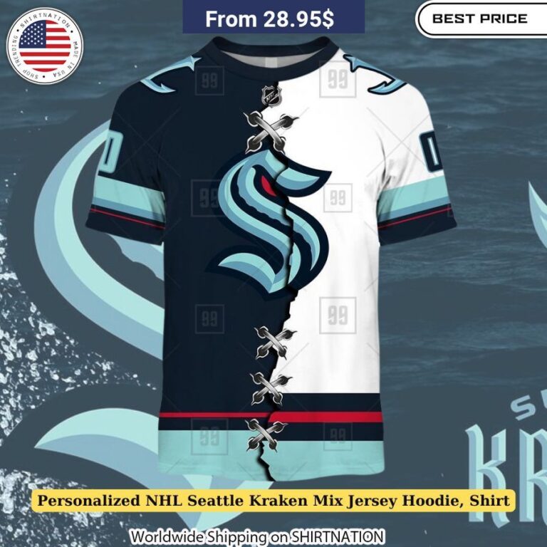 Personalized NHL Seattle Kraken Mix Jersey Hoodie, Shirt Fan merchandise