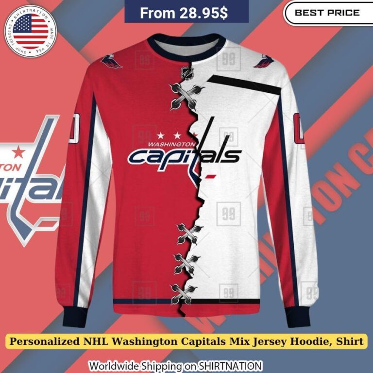 Personalized NHL Washington Capitals Mix Jersey Hoodie, Shirt Long-lasting Capitals shirt