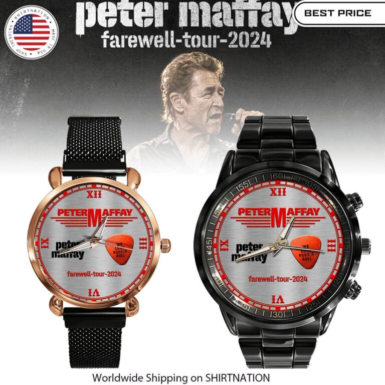 Peter Maffay Farewell Tour 2024 Stainless Steel Watch elegant design