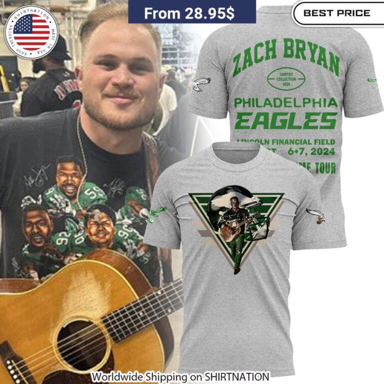 Philadelphia Eagles Zach Bryan Shirt & Hoodie Eye-catching graphics