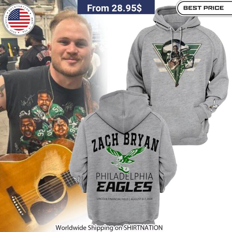 Philadelphia Eagles Zach Bryan Shirt & Hoodie Soft and durable fabric