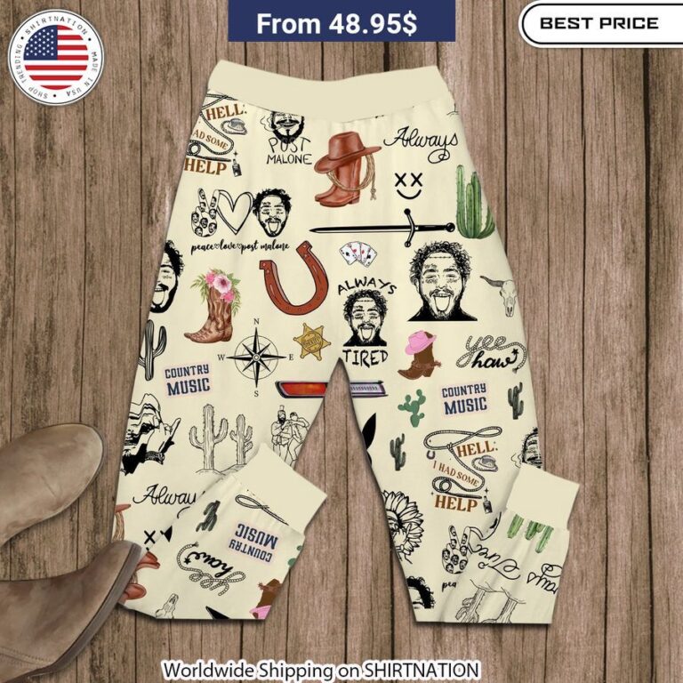 Post Malone F-1 Trillion Pajamas Set Collectible item