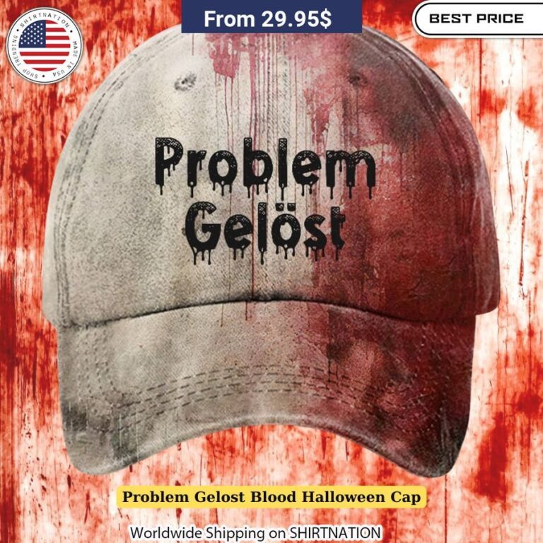 Problem Gelost Blood Halloween Cap Unique Halloween accessory