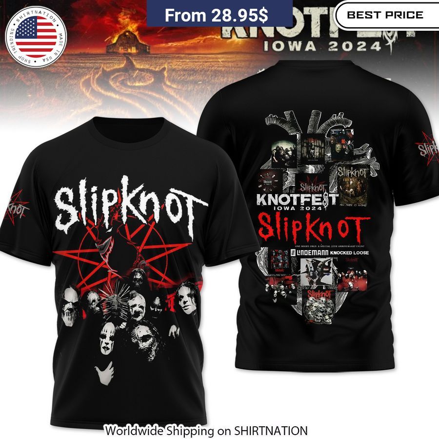 Slipknot Knotfest Iowa 2024 Shirt, Hoodie Exclusive festival gear