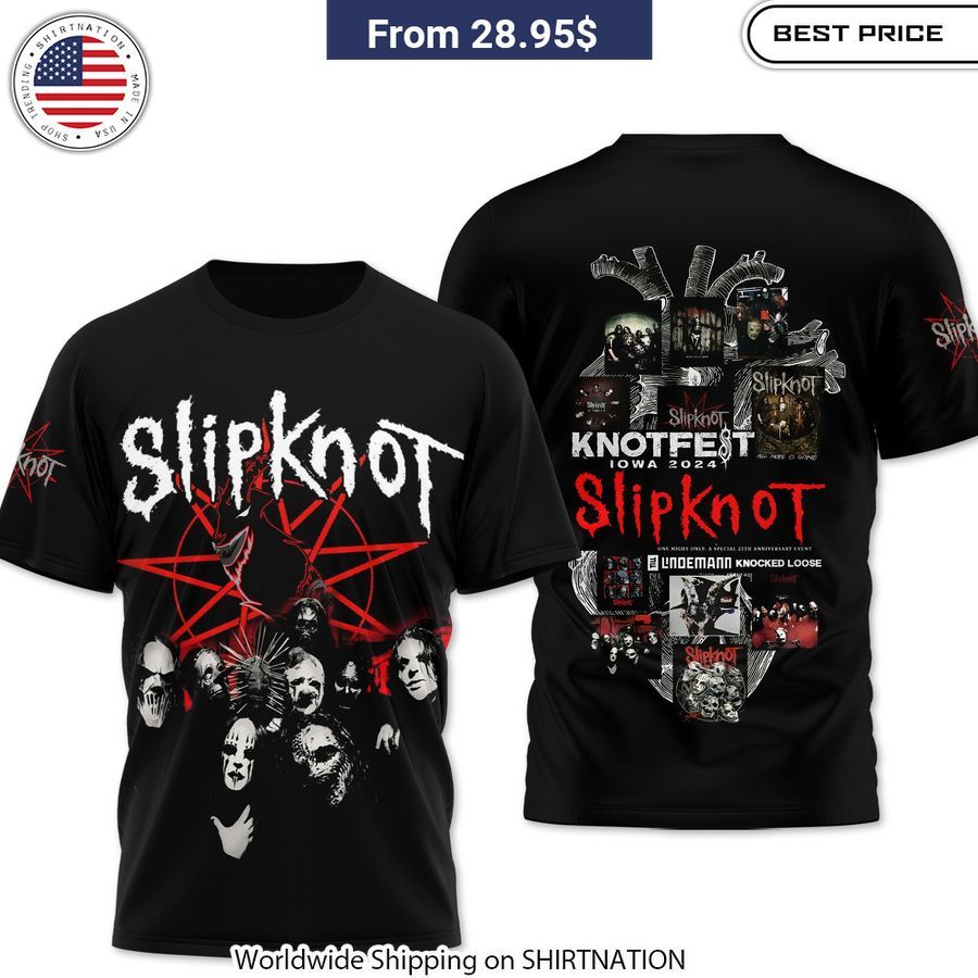 Slipknot Knotfest Iowa 2024 Shirt, Hoodie You look lazy