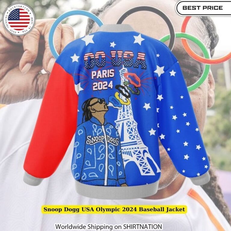 Snoop Dogg USA Olympic 2024 Baseball Jacket trendy design