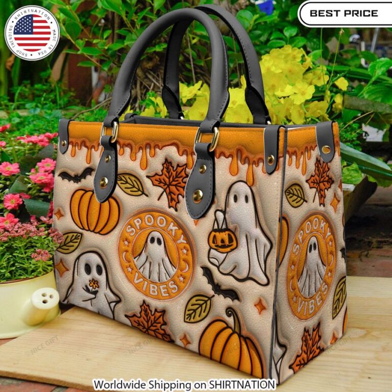 Spooky Vibes Halloween Leather Handbag High-quality craftsmanship