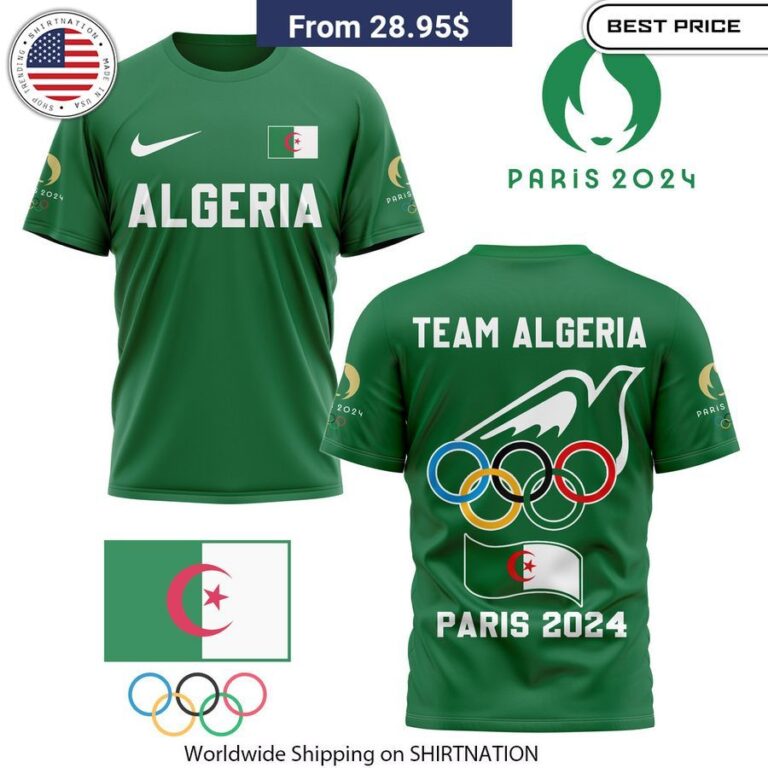 Team Algeria 2024 Olympic Shirt High-performance fabric