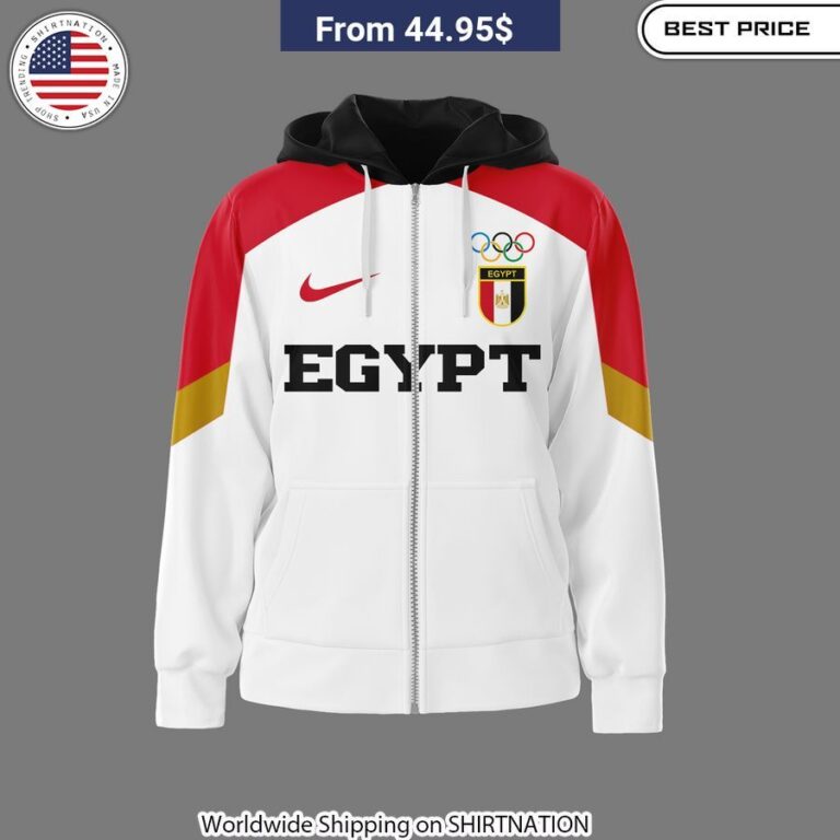 Team Egypt Olympic 2024 Hoodie High-quality materials