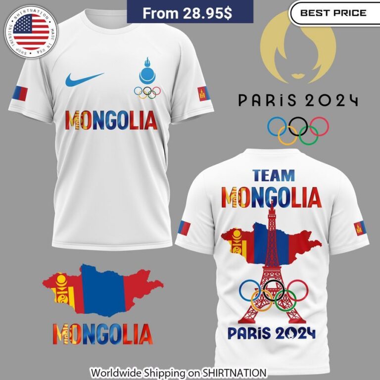 Team Mongolia 2024 Olympic Shirt Mongolian national pride