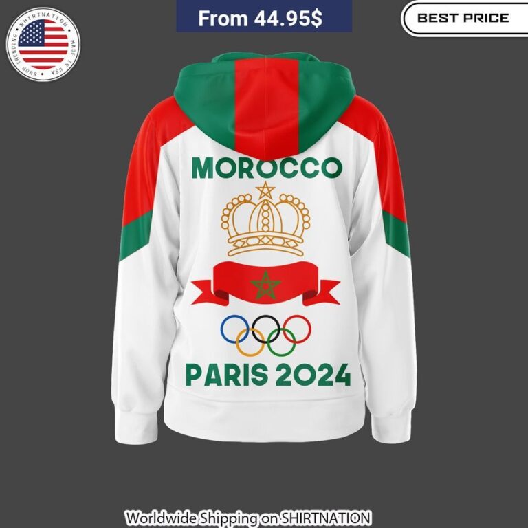 Team Morocco Olympic 2024 Hoodie Sports fans