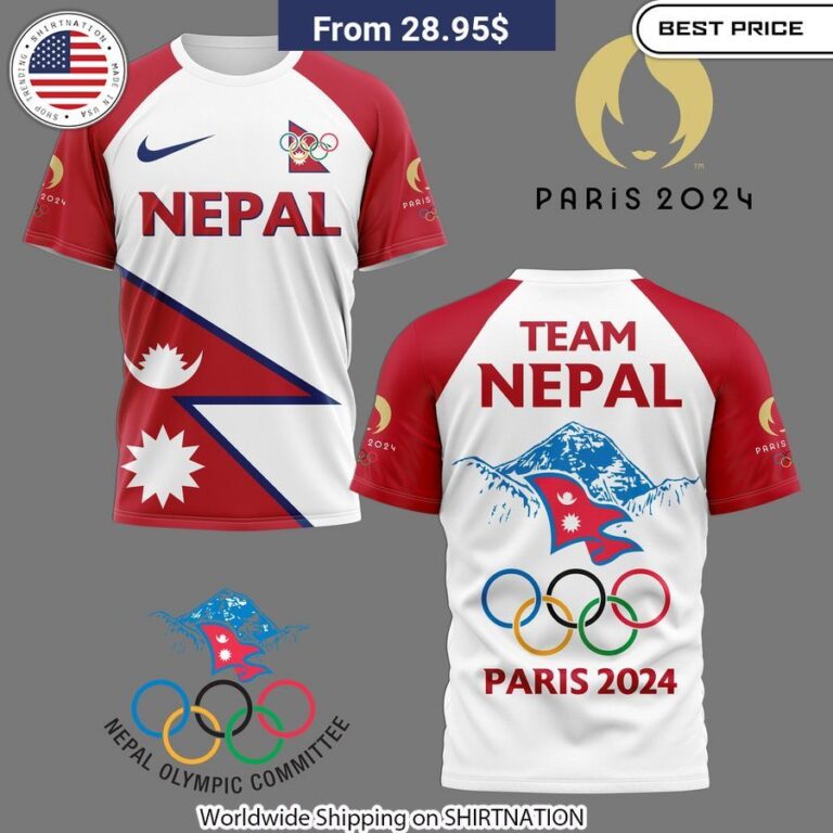 Team Nepal 2024 Olympic Shirt Comfortable athletic wear