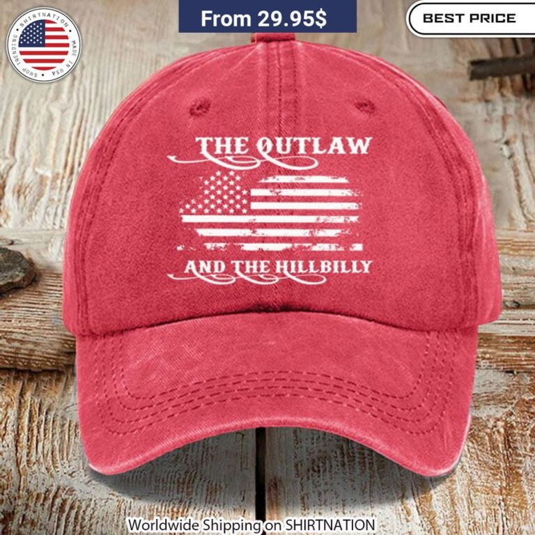 The Outlaw And The Hillbilly US Flag Cap Patriotic headwear