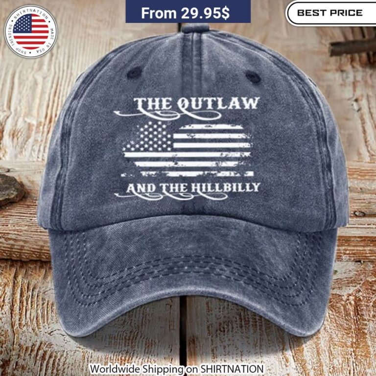 The Outlaw And The Hillbilly US Flag Cap Unique cap design