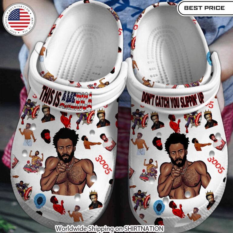 This Is America Childish Gambino Crocs Crocband Shoes limited edition