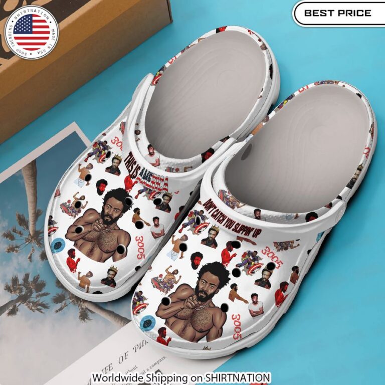 This Is America Childish Gambino Crocs Crocband Shoes artistic expression