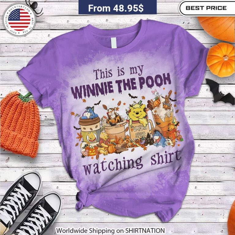 This Is My Winnie The Pooh Watching Shirt Pajamas Set cotton pajamas