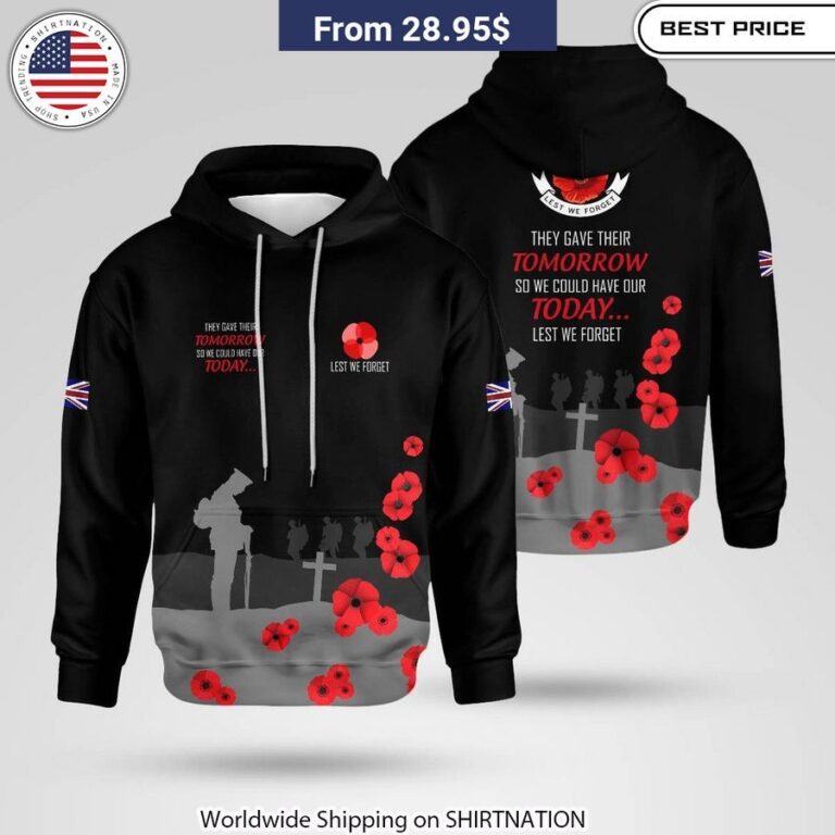 UK Veterans They Gave Tomorrow So We Could Have Our Today Shirt, Hoodie Veteran support apparel