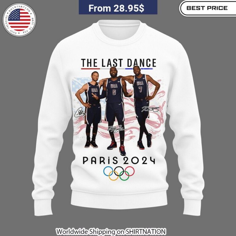 USA Basketball The Last Dance Paris 2024 Shirt and Hoodie for Fan Support