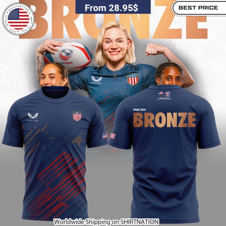 USA Rugby Bronze Shirt, Hoodie Rugby fan apparel