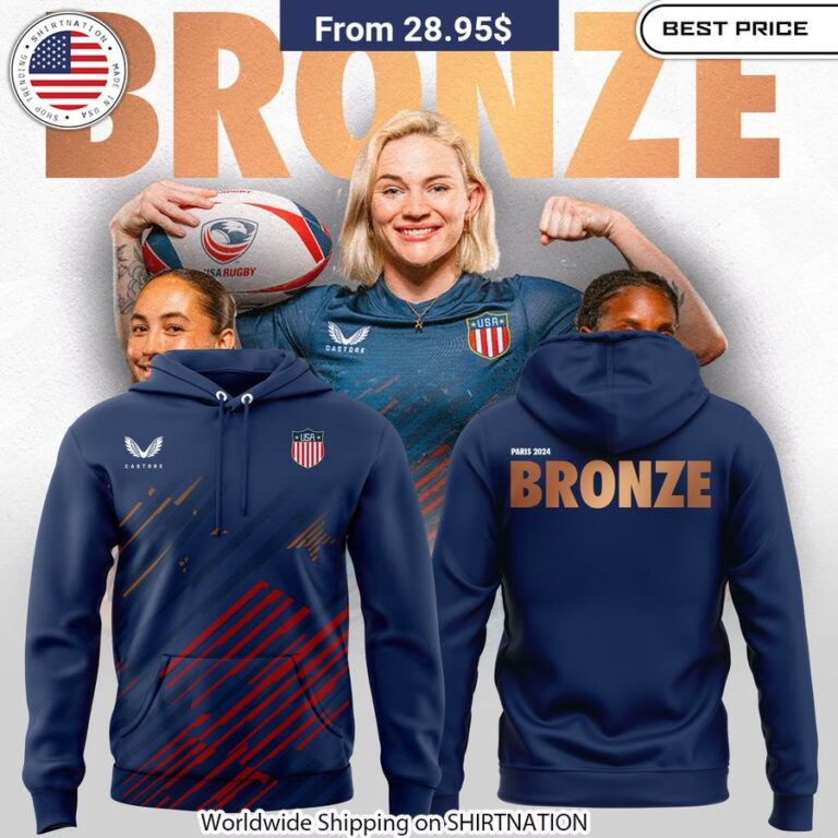 USA Rugby Bronze Shirt, Hoodie Durable construction