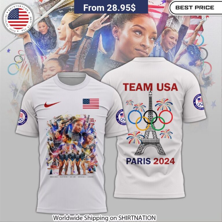 USA Team Gymnastics Gold Medal Olympic Paris 2024 T-Shirt USA Team USA Gold Medal Shirt