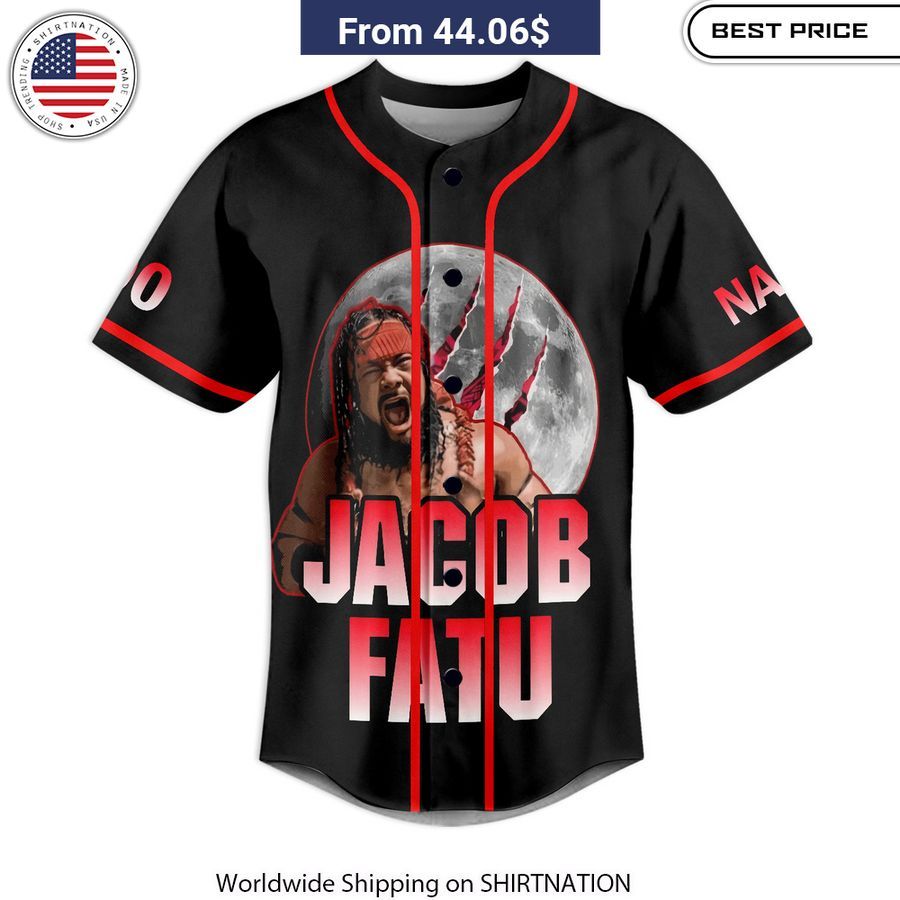 WWE Jacob Fatu Samdan Destroyer CUSTOM Baseball Jersey fan support