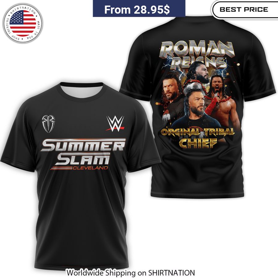 WWE SummerSlam Cleveland Roman Reigns Shirt, Hoodie Fan support apparel