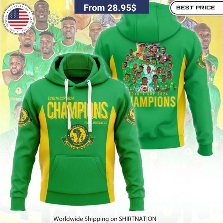 Young Africans SC Champions Toyota Cup 2024 Shirt, Hoodie limited-edition