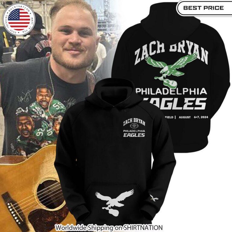 Zach Bryan Philadelphia Eagles Hoodie Unique design