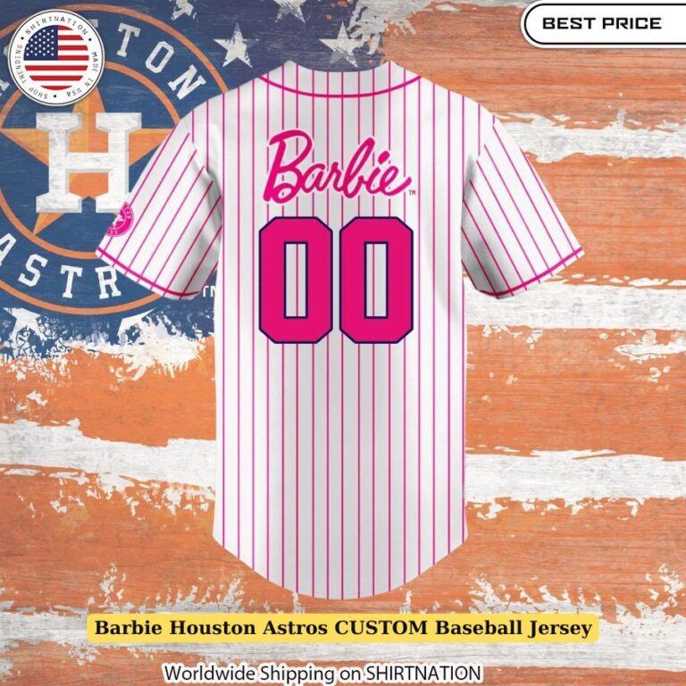 Barbie Houston Astros CUSTOM Baseball Jersey Stylish team jersey