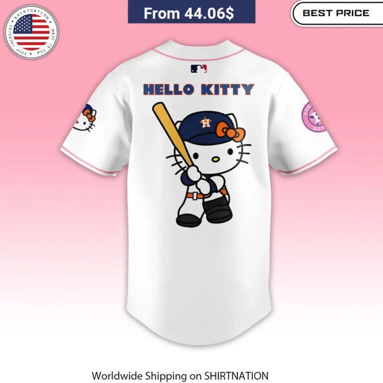 NEW Houston Astros Hello Kitty Night Jersey baseball apparel