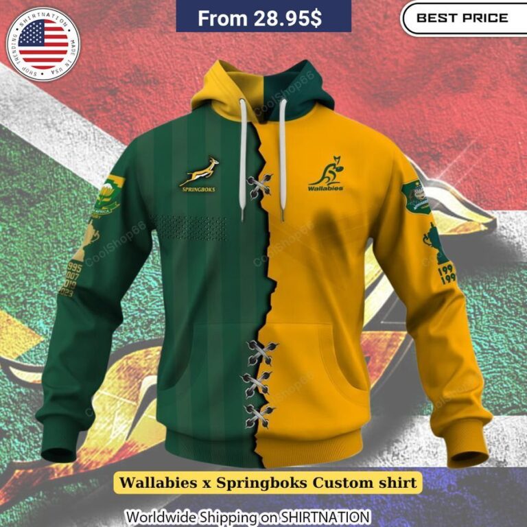 Wallabies x Springboks Custom Shirt Breathable material